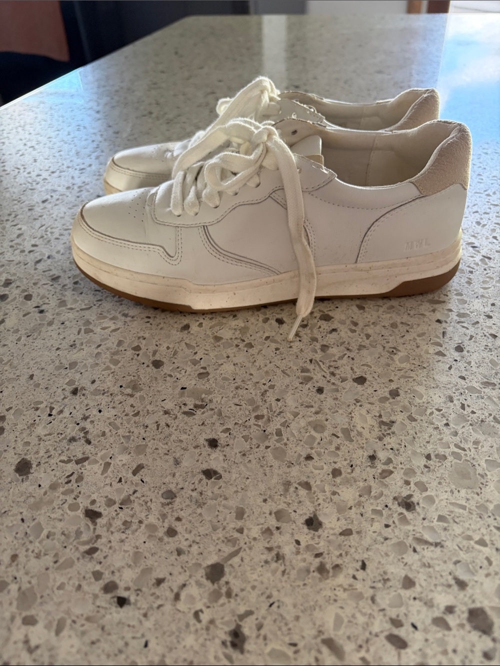 Madewell White Leather Women's Low-Top Sneakers